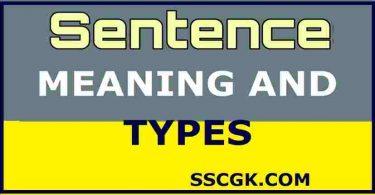 Sentence meaning and types
