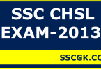 SSC CHSL EXAM 2013