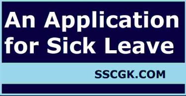 An application for sick leave