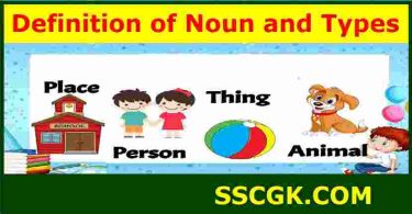 Definition of Noun and Types