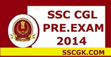 SSC CGL PRE. EXAM 2014