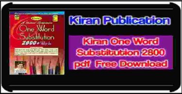 Download Kiran One Word Substitution 2800 pdf
