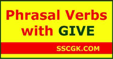 Phrasal Verbs with GIVE