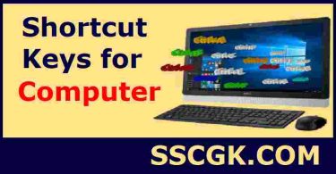 Shortcut Keys for Computer