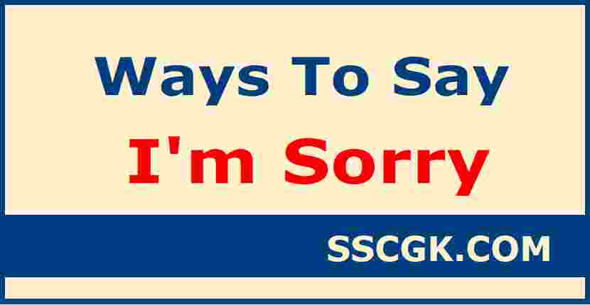 Useful Ways to Say Sorry in English