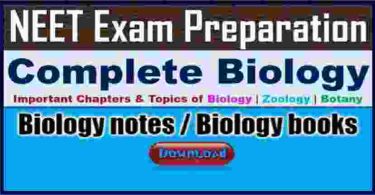 Biology notes Biology books PDF DAWNLOAD Notes for Competitive Exams