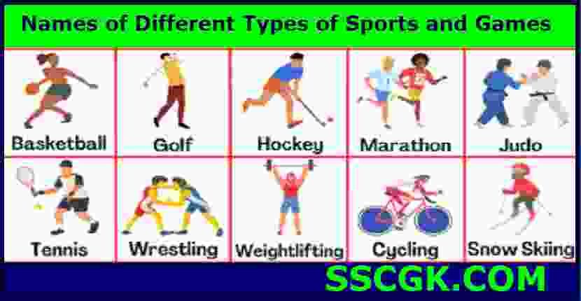 List of Sports Names of Different Types of Sports and Games