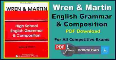 Wren And Martin English Grammar PDF Free Download